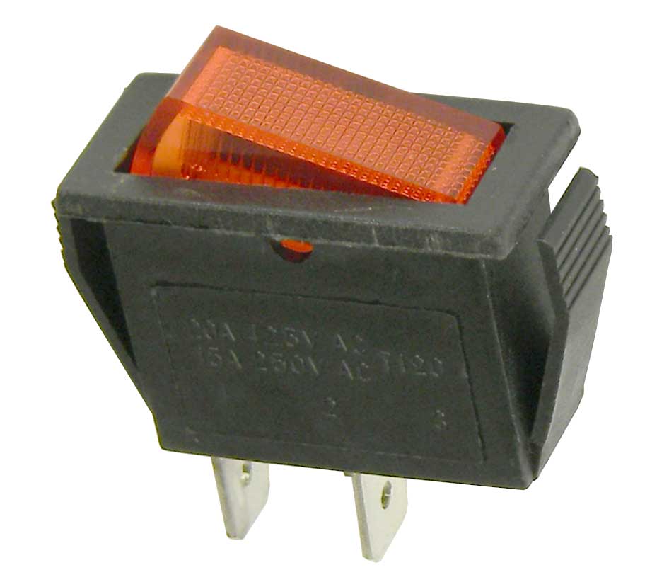 Rocker Switch, 120VAC SPST