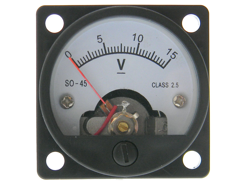 0 15vdc Class 25 Analog Panel Meter 1820