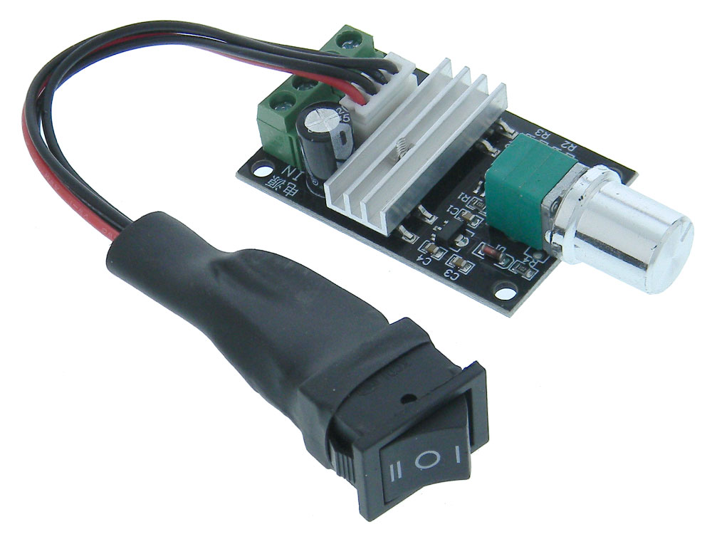 PWM DC Motor Control With Reversing Switch