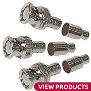 2 Piece Crimp BNC Male Connectors