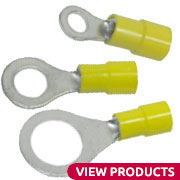 Yellow Ring Crimp Terminals