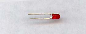 3mm Red LED, Non-Diffused