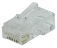 RJ-45 Cat5 Connector UL Modular Plug for Solid Wire 2 Prong