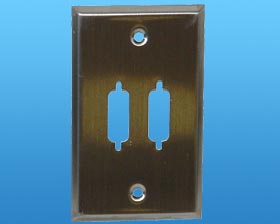 2 DB-15 STYLE WALL PLATE