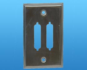 2 DB-25 STYLE WALL PLATE