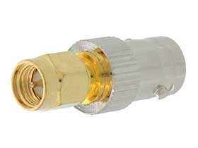 BNC Type Connector, Female to SMA Male Adapter