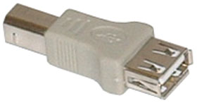 USB Type A Female to Type B Male Adapter