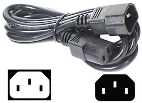 Extension Cord 6ft. IEC C13 to C14