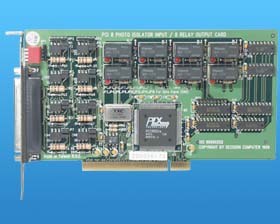 PCI 8 ISO. IN/8 RELAY OUT CARD