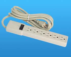 8' PWR CORD/6 OUTLETS  *