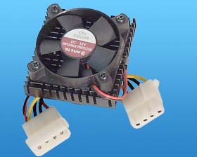 12VDC  2'sq. FAN & HEATSINK