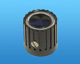 1/8 SHAFT BLACK PLASTIC KNOB