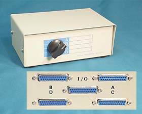 ABCD DATA SWITCH BOX DB 25