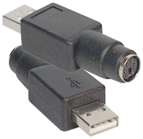 USB Type A Male to PS2 Female Mini DIN Adapter