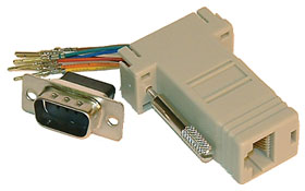 DB9 Male to RJ45 Modular Jack