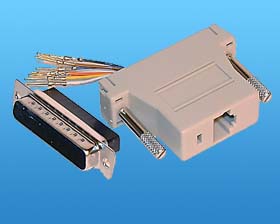 DB25 Male to  RJ45 Modular Jack