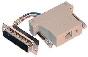 DB25 Male to  RJ11,12  Modular Jack