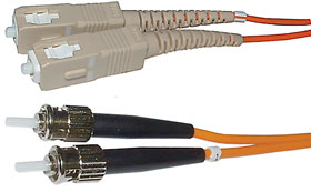 1m Multimode, SC/ST Fiber Optic Data Cable