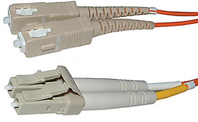 1m Multimode LC/SC, Fiber Optic Data Cable