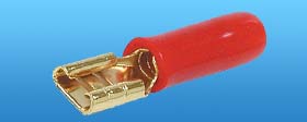 18 AWG GOLD .25 QUICK CONN. RED