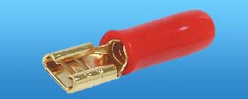 16 AWG GOLD .25 QUICK CONN. RED