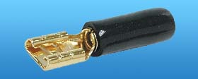 18 AWG GOLD .25 QUICK CONN. BLACK