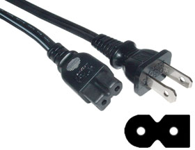 Power Cord, 6ft. IEC C7 Polarized