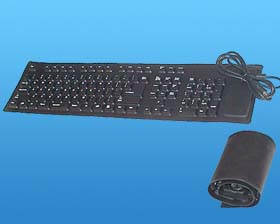 FLEXIBLE PS/2 SILICONE KEYBOARD