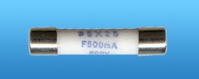 0.5 Amp, 5mm X 25mm Ceramic Fuse