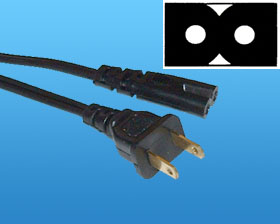 SQUARE, NON-POLAR EQUIPMENT CORD