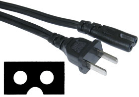 Power Cord 5.5ft. Non-Polarized