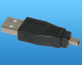 USB TYPE A MALE TO MINI USB (HIROSE) COUPLER