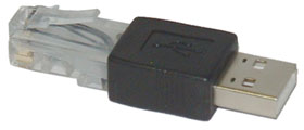 USB Type A Male to RJ-45 Male Adapter