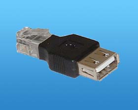 USB TYPE A FEMALE TO RJ-11 PLUG