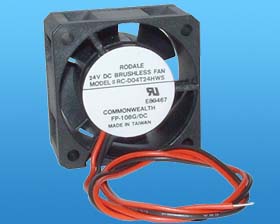 24VDC 1-9/16 X 3/4 RODALE FAN