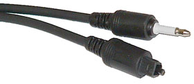 6ft 3.5mm to TOSLINK Fiber Optic Cable