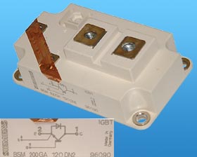 200A SIEMENS IGBT TRANSISTOR