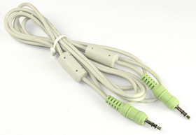 AUDIO CABLE WITH 1/8 PHONE STEREO PLUGS