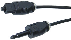 6ft ECONOMY CABLE WITH 3.5mm/TOSLINK PLUGS