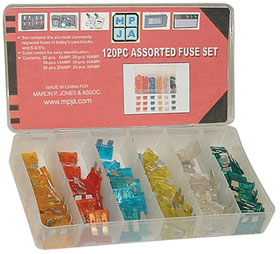 ATC, ATQ Automotive Fuse Assortment, 120 Pieces