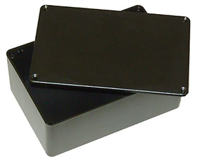 5.9in  X 3.9in X 2.36in  Black Plastic Box Enclosure