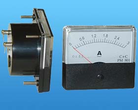 0-3A DC ANALOG PANEL METER