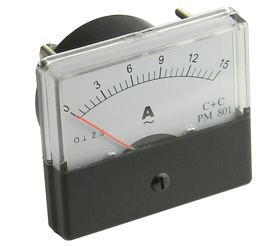 0-15A AC ANALOG PANEL METER