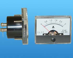 0-3A DC ANALOG WIDEVIEW PANEL METER