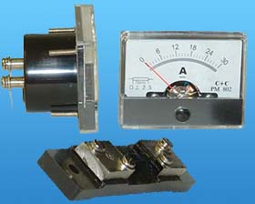 0-30A DC ANALOG WIDEVIEW PANEL METER