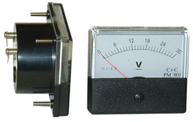 0-30VDC Analog Wideview Panel Meter