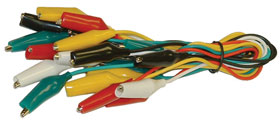 Clip Leads 12in, Medium 10Pcs.