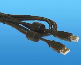 6ft. USB CABLE A-MALE TO B-MALE BLACK