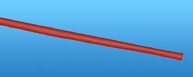 1/8in. Dia. X 4ft. Heat Shrink Tubing, Red