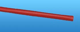 1/4in. Dia. X 4ft. Heat Shrink Tubing, Red